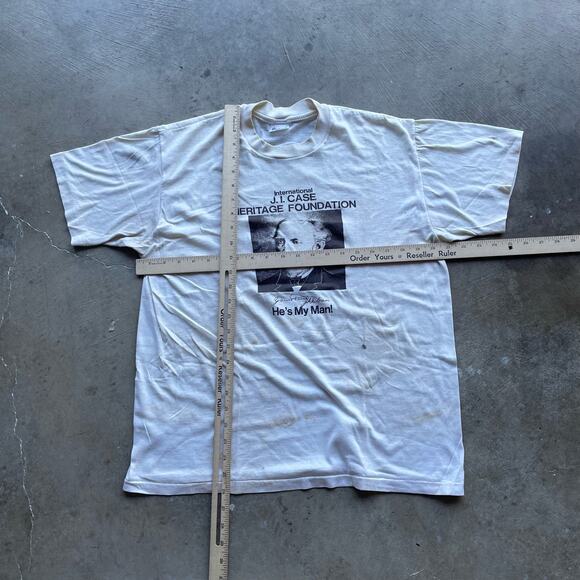 vintage single stitch 80s J. I. case heritage foundation XL - Picture 7 of 7